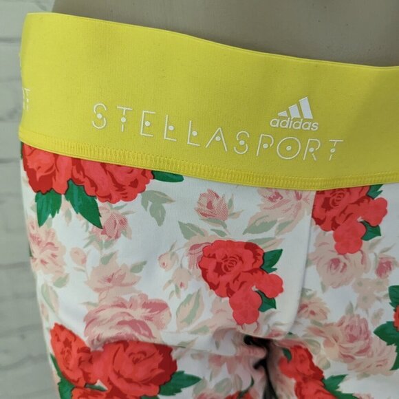 Adidas Stellasport Climalite Roses Sports Leggings AH8863 Large NEW - Picture 4 of 9